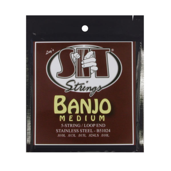 SIT Strings B51024 Medium Stainless Steel Banjo Strings