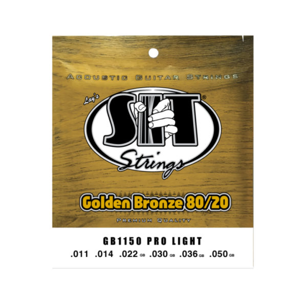 SIT Strings GB1150 Pro Light Golden Bronze 80/20 Acoustic Guitar Strings