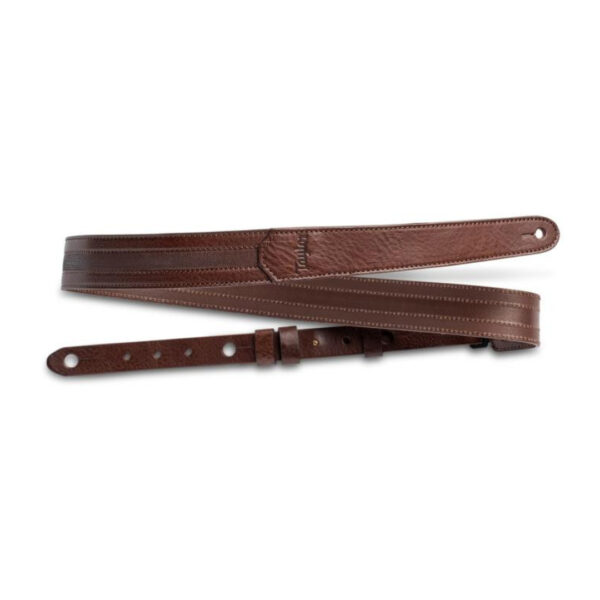 Taylor Slim 1.5" Leather Guitar Strap - Chocolate Brown