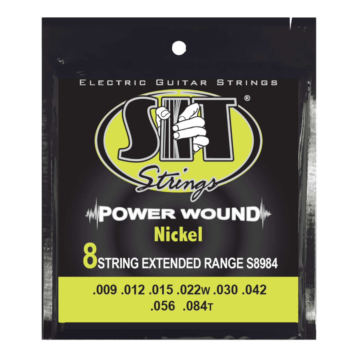 SIT S8984 8-String Power Wound Nickel Electric Guitar Strings