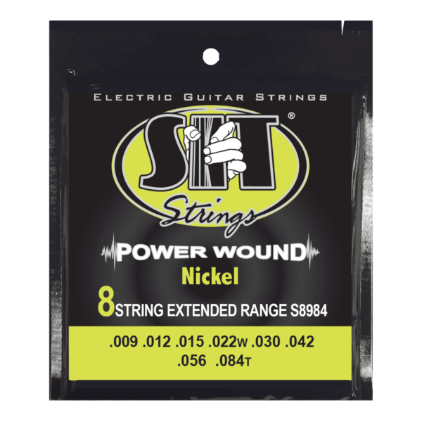 SIT S8984 8-String Power Wound Nickel Electric Guitar Strings