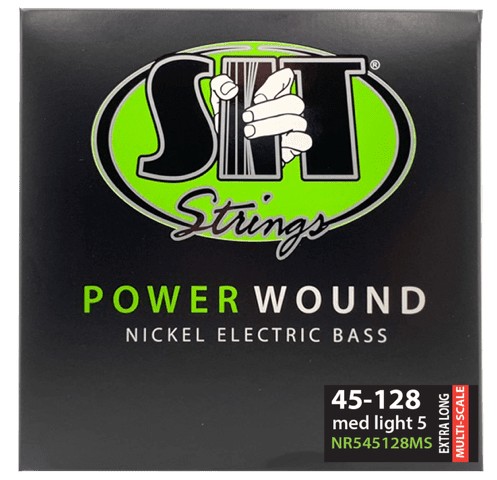 SIT NR545128MS 5-String Power Wound Nickel Bass Strings - Extra Long Multi-Scale