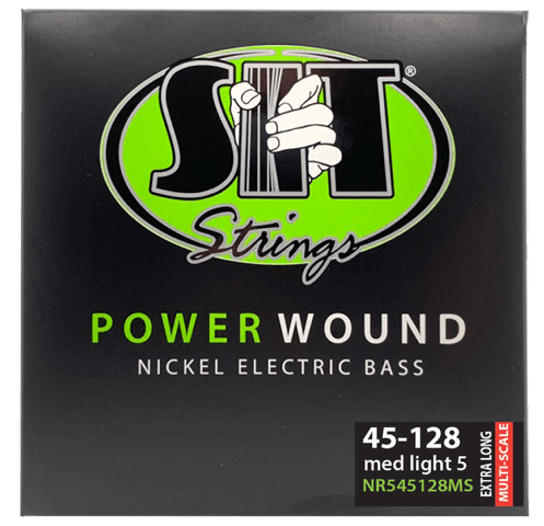 SIT NR545128MS 5-String Power Wound Nickel Bass Strings - Extra Long Multi-Scale