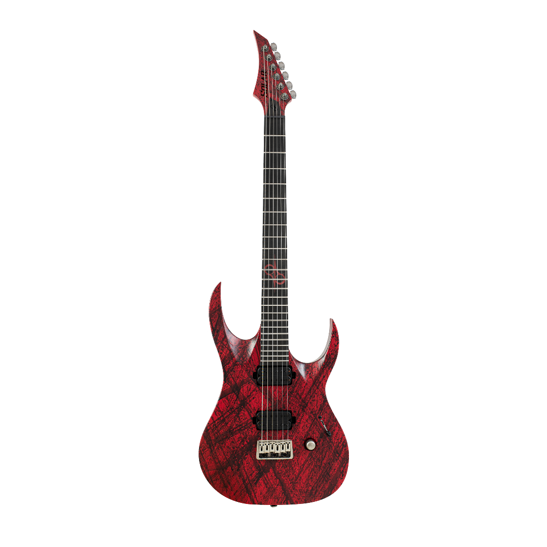 Solar A2.6 Canibalismo Plus – Blood Red Open Pore 6-String Metal Guitar