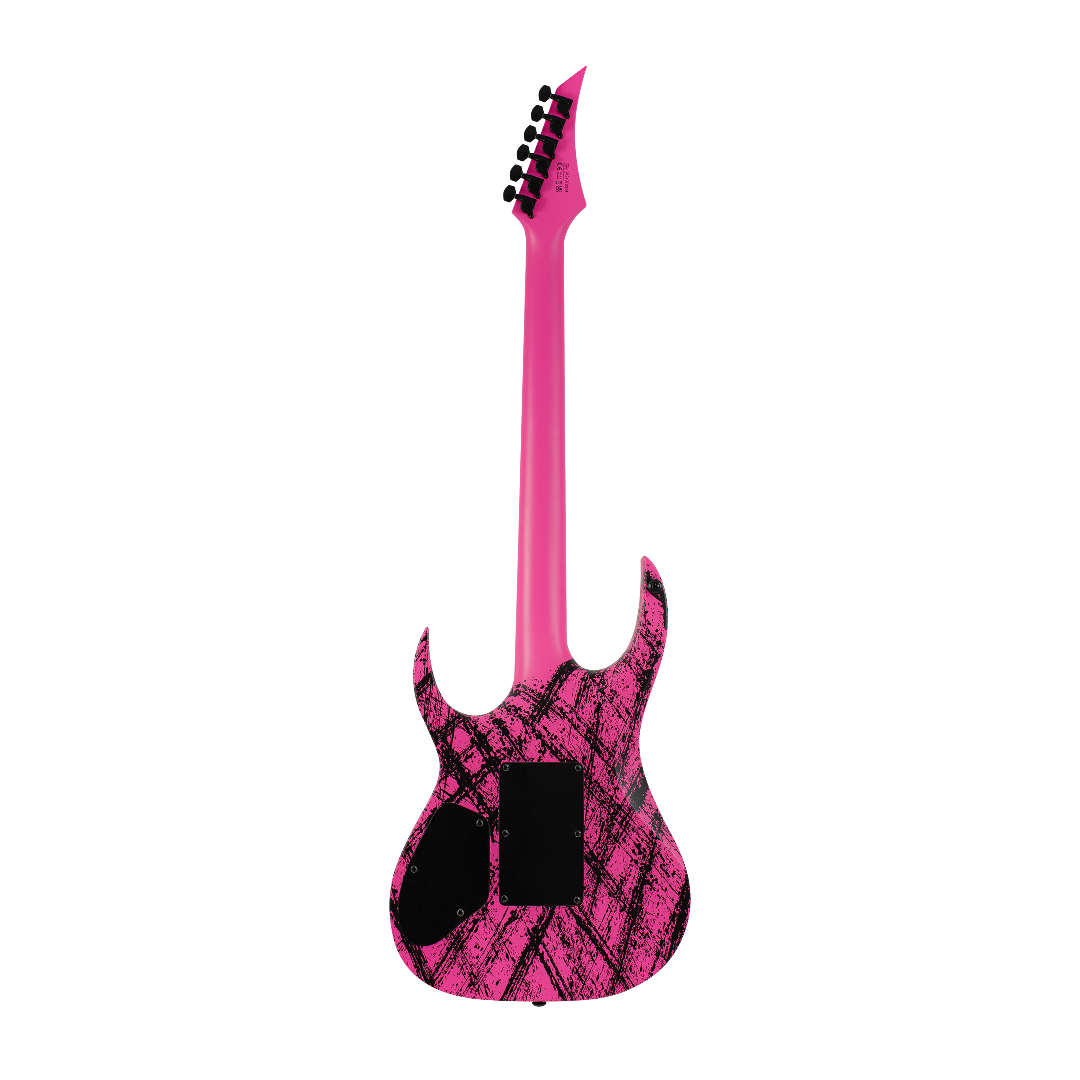 Solar A2.6FRPN Canibalismo – Pink Neon Matte 6-String Back