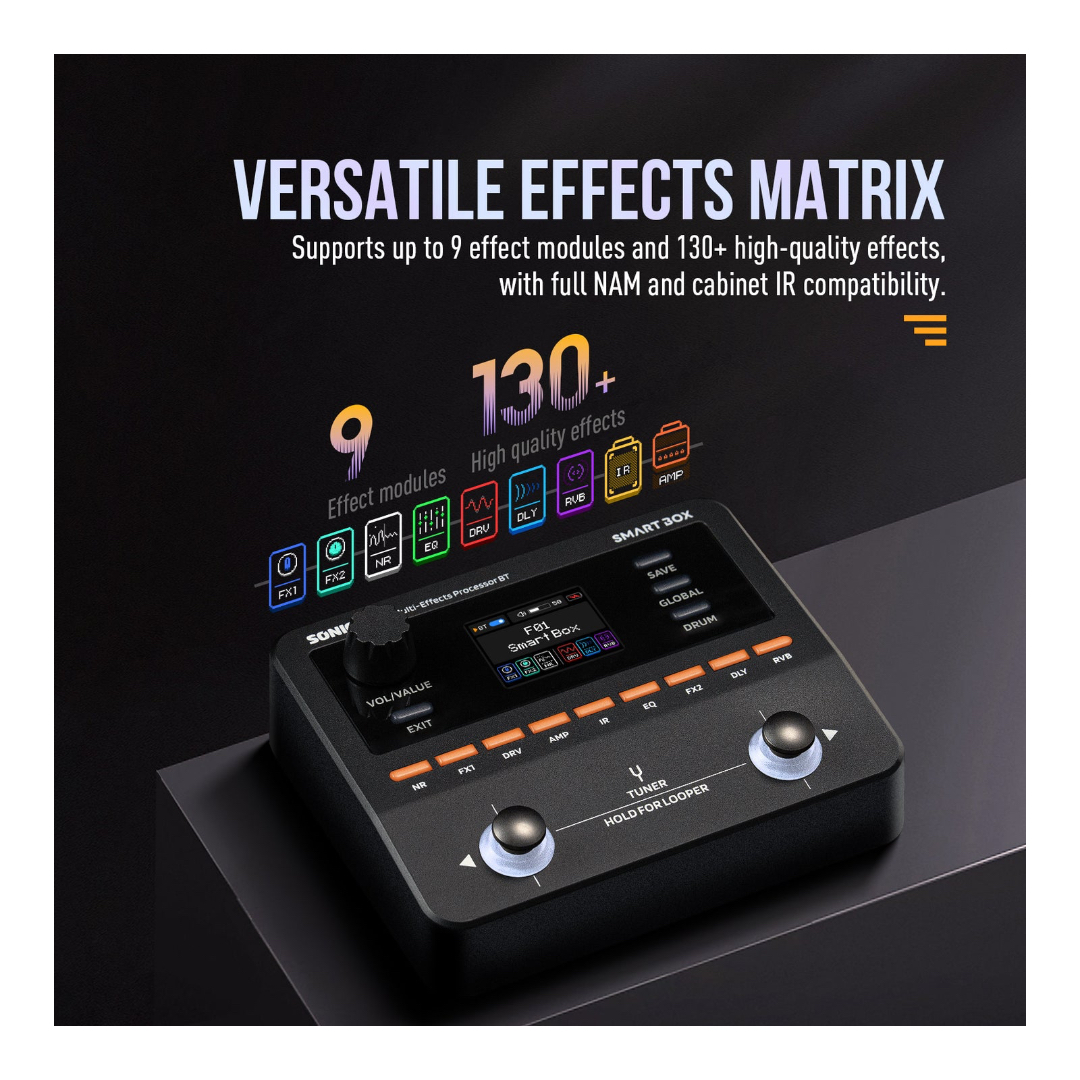Sonicake Smart Box Compact Multi-Effects Processor & USB Audio Interface 2