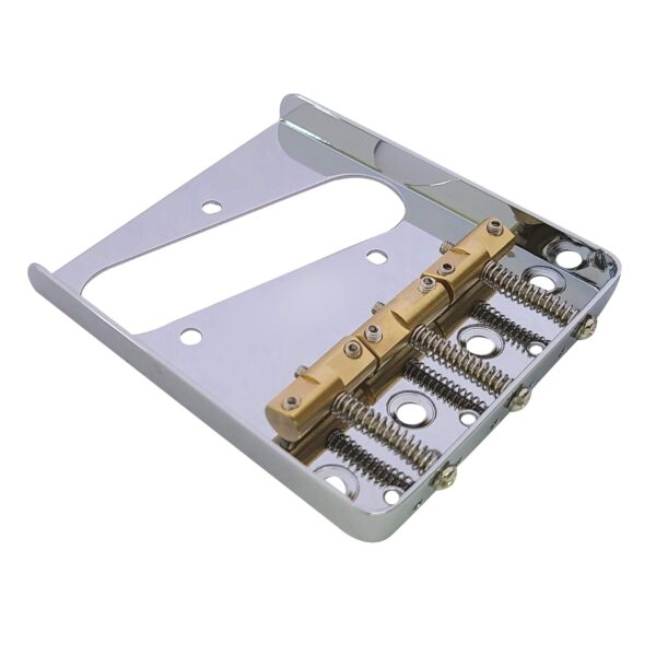 Wilkinson WTB Ashtray Bridge for Telecaster® Guitar – Compensated Brass Saddles (Chrome)