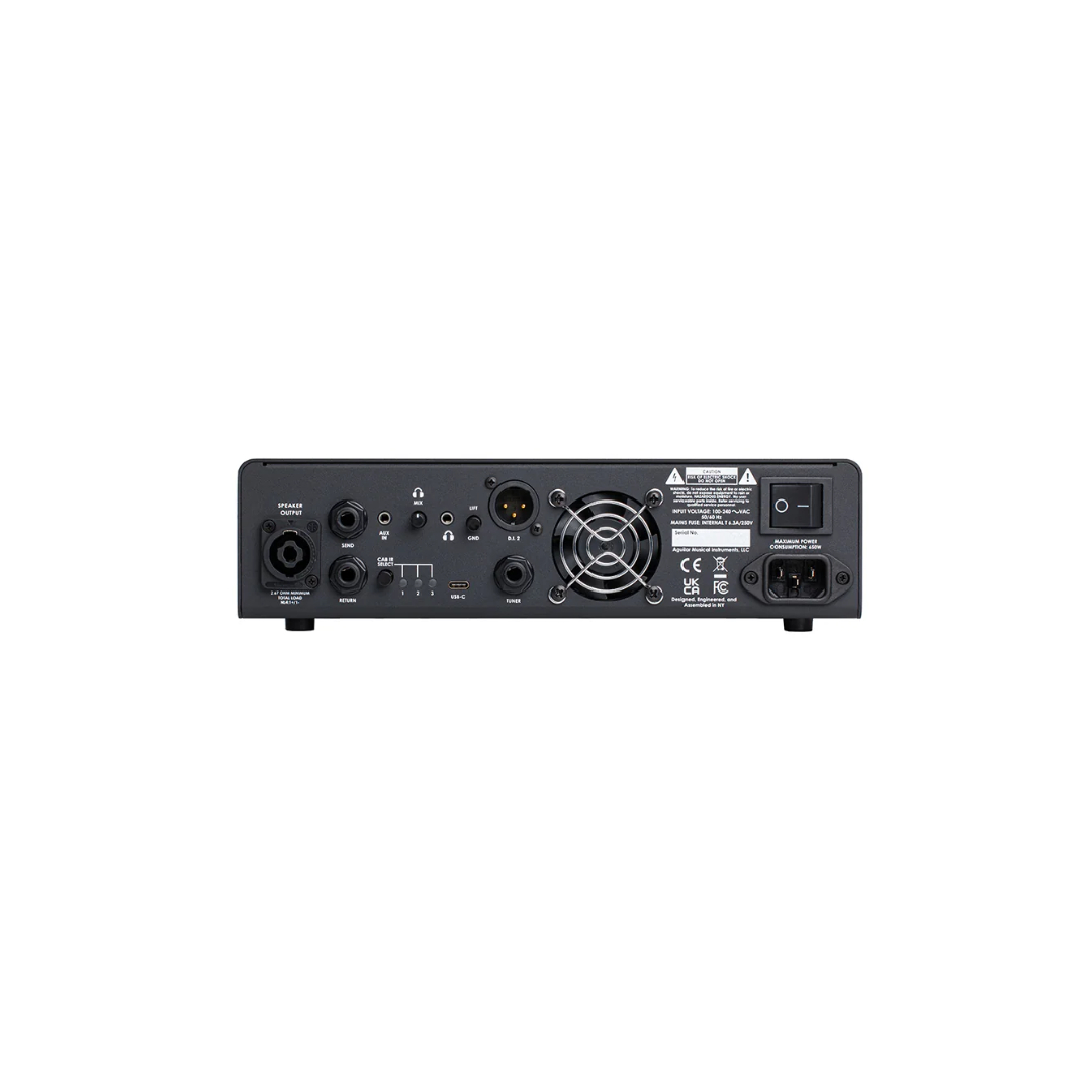 Aguilar AG 500 Bass Amplifier Head – 500-Watt Class D Bass Amp Back Aguilar AG 500 Bass Amplifier Head – 500-Watt Class D Bass Amp Back