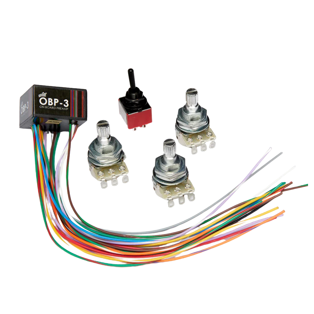 Aguilar OBP-3TK 3-Band Onboard Bass Preamp Kit – Active EQ System Aguilar OBP-3TK 3-Band Onboard Bass Preamp Kit – Active EQ System