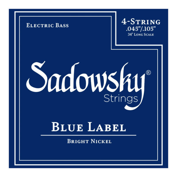 Sadowsky Blue Label Bass Strings Nickel Long Scale 34_ 4-String Set (45-105)