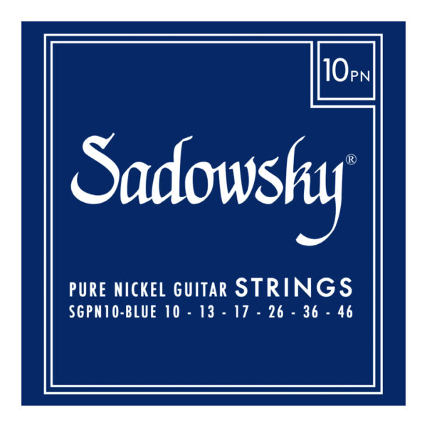 Sadowsky Blue Label Pure Nickel Electric Guitar Strings 10-46 Regular Gauge Set