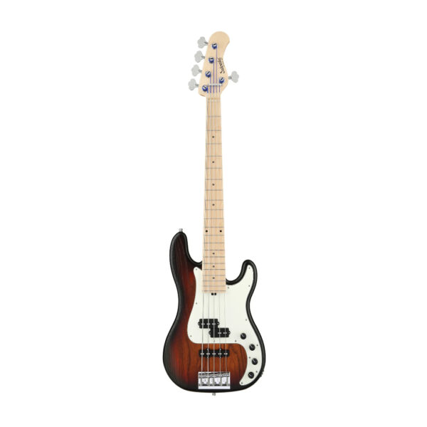 Sadowsky MetroLine 21-Fret Hybrid P_J 5-String Bass – Almond Sunburst Transparent Satin