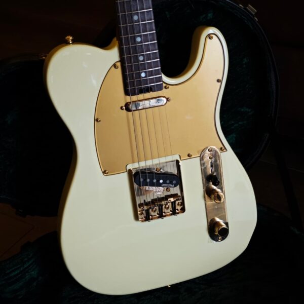 Soloking MT-1G Elite Vintage White Electric Guitar with Gold Hardware & Rosewood Fingerboard