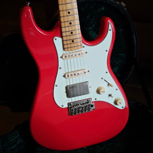 Soloking MS-1 Tribute Fiesta Red Electric Guitar with Jescar Stainless Steel Frets